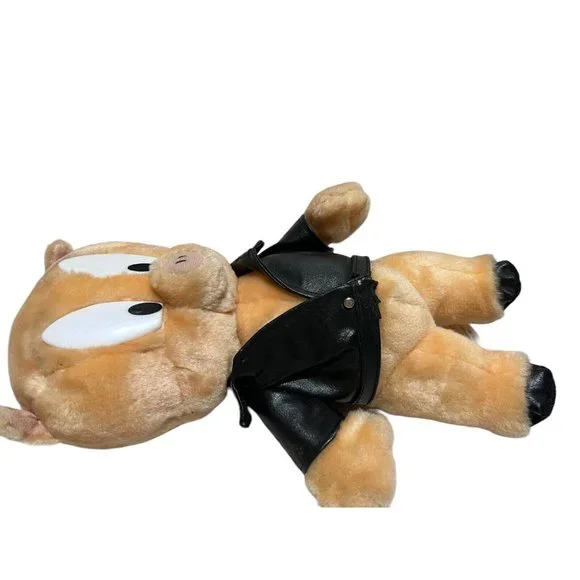 Ace Vintage '95 '97 Looney Tunes Porky Pig 11" Plushes Set of 2 Leather Jackets - Picture 5 of 16